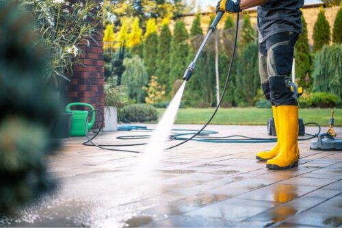 Pressure Washing Sized to the Surface
